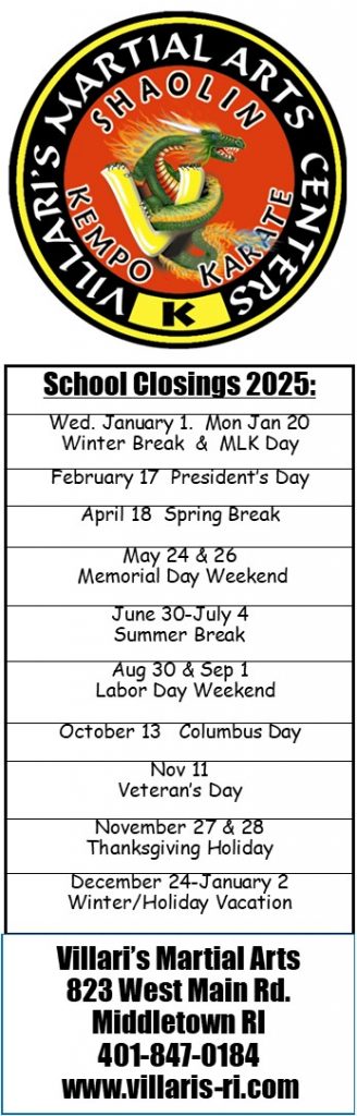 Villari Closings 2025 www.villaris-ri.com Middletown RI