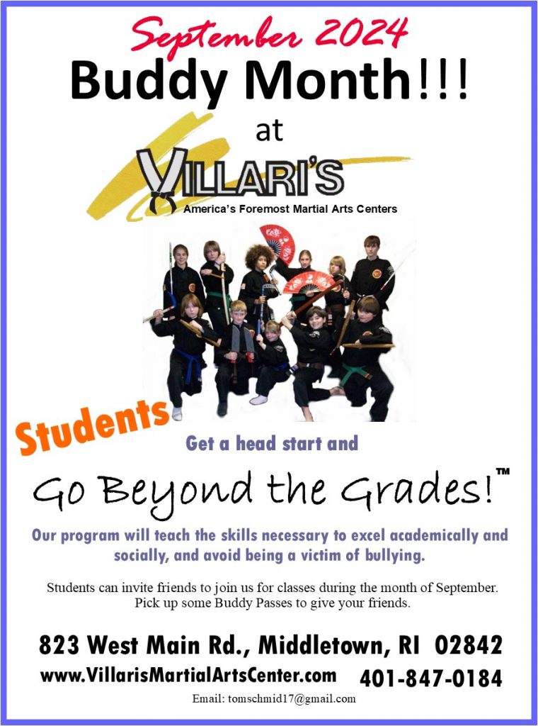 Buddy Month Villari's Martial Arts SEP 2024