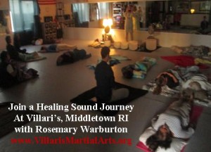 Healing Sound Journey Villari's Middletown RI Rosemary Warburton