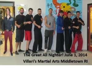 Villari's martial arts All nighter June 2014