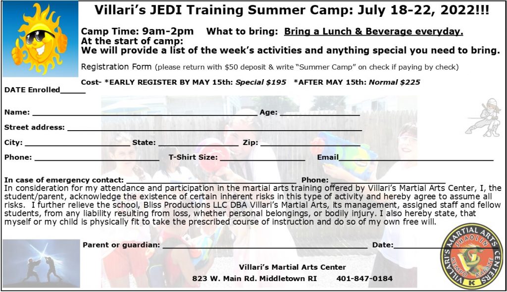 JEDI CAMP JULY 2022 Enrollment From villaris-ri.com